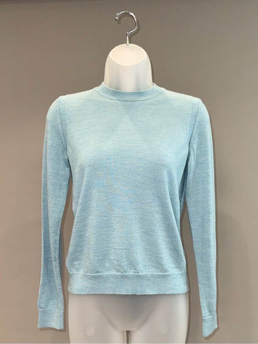 GAP Classic Light Blue Long-Sleeve Crewneck Sweater
